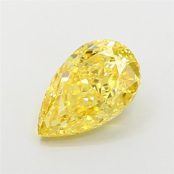 2.50 Ct. Fancy Vivid Yellow Pear Lab Grown Diamond