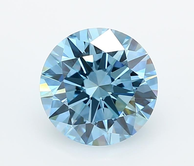 2.02 Ct. Fancy Vivid  Blue Round Lab Grown Diamond