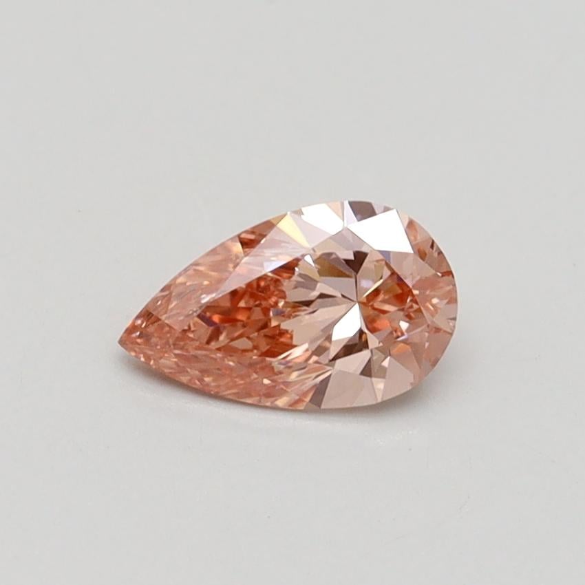 0.46 Ct. Fancy Intense Pink Pear Lab Grown Diamond