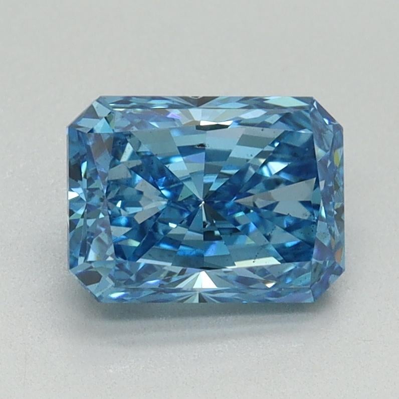1.50 Ct. Fancy Vivid Blue Radiant Lab Grown Diamond