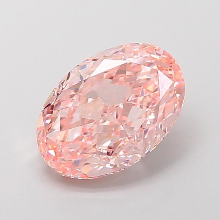 2.84 Ct. Fancy Vivid  Pink Oval Lab Grown Diamond