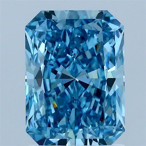 1.67 Ct. Fancy Vivid Blue Radiant Lab Grown Diamond