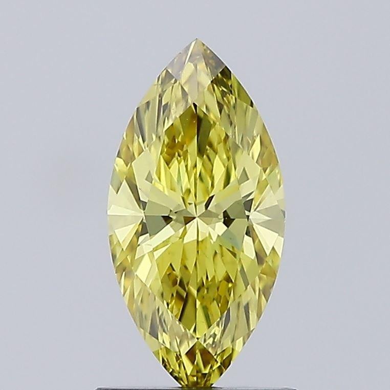 0.93 Ct. Fancy Intense Yellow Marquise Lab Grown Diamond