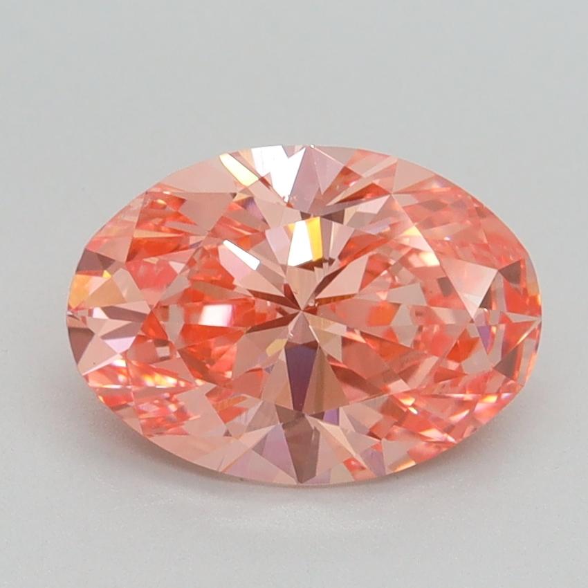 1.83 Ct. Fancy Vivid Pink Oval Lab Grown Diamond