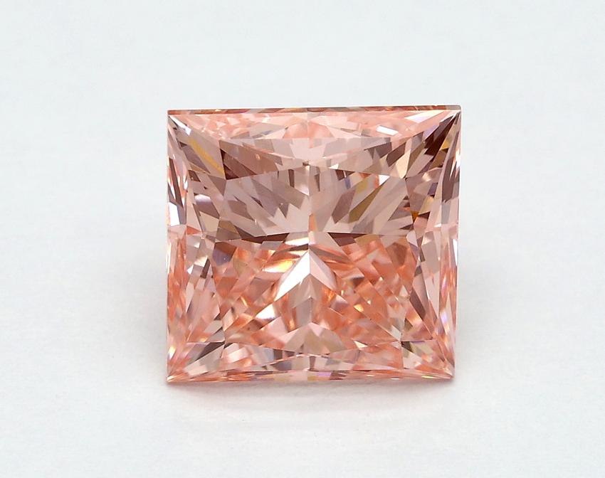 2.00 Ct. Fancy Vivid Pink Princess Lab Grown Diamond