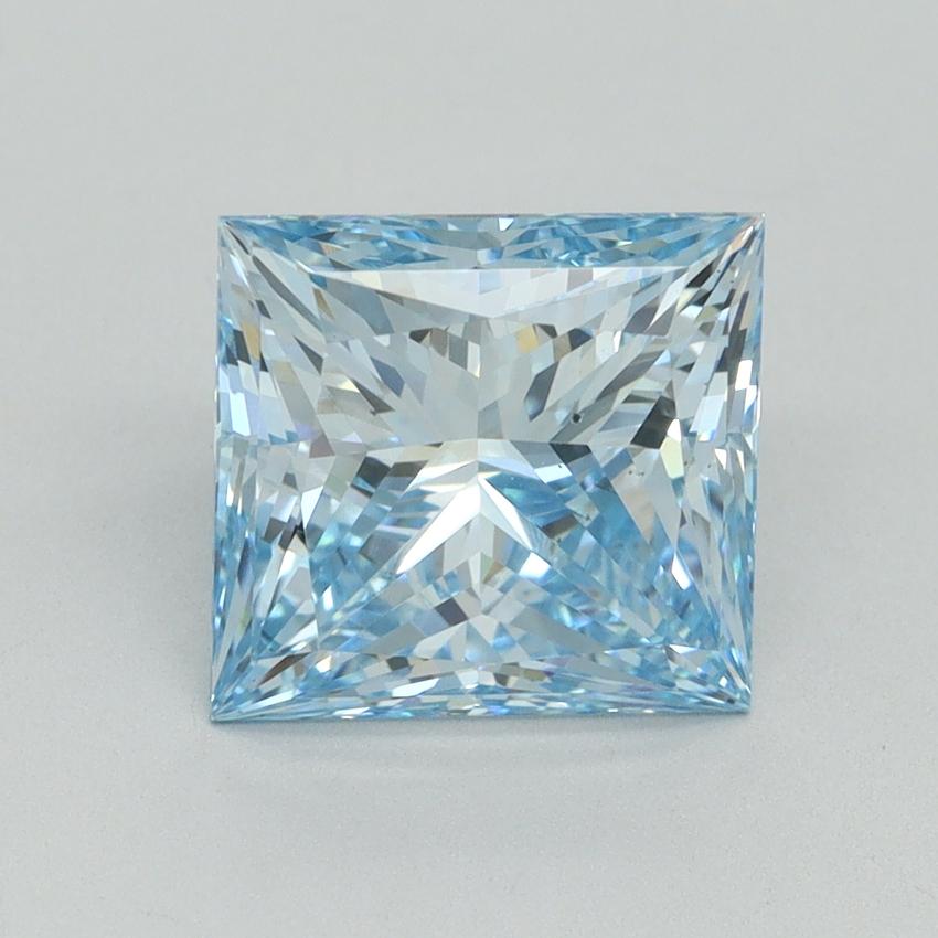 3.32 Ct. Fancy Intense Blue Princess Lab Grown Diamond