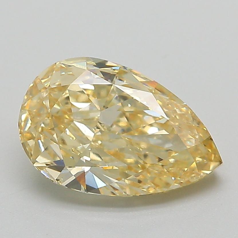 2.02 Ct. Fancy Intense Yellow Pear Lab Grown Diamond