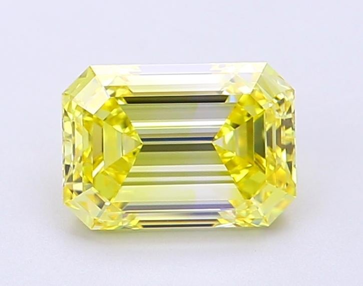 1.66 Ct. Fancy Vivid Yellow Emerald Lab Grown Diamond