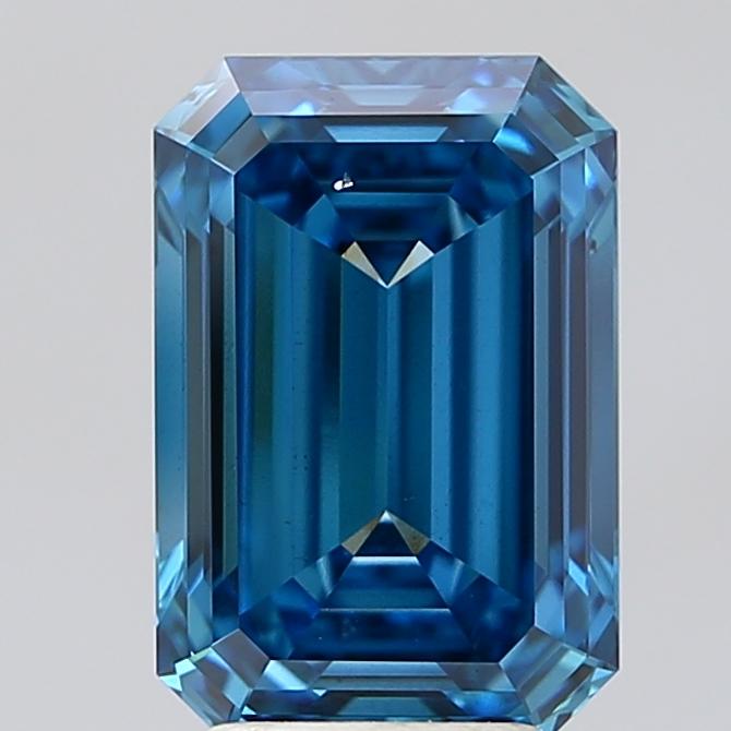 4.03 Ct. Fancy Vivid Blue Emerald Lab Grown Diamond