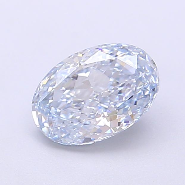 1.01 Ct. Fancy Light  Blue Oval Lab Grown Diamond