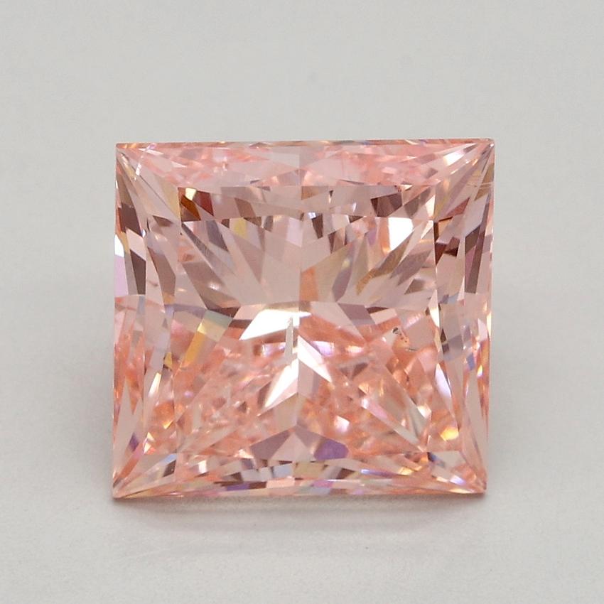 3.09 Ct. Fancy Intense Pink Princess Lab Grown Diamond