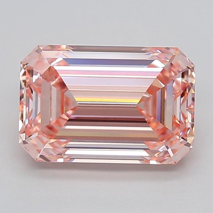 3.60 Ct. Fancy Intense  Pink Emerald Lab Grown Diamond