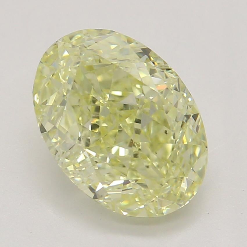 1.34 Ct. Fancy Light Yellow Oval Diamond