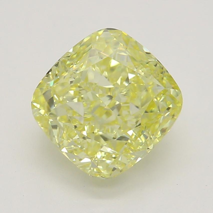 1.14 Ct. Fancy Intense Yellow Cushion Diamond