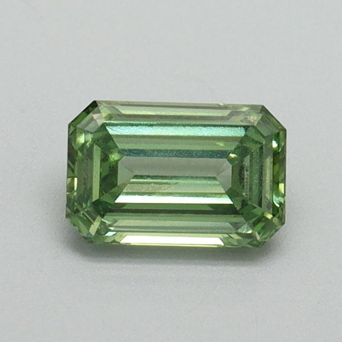 0.56 Ct. Fancy Vivid Green Emerald Lab Grown Diamond