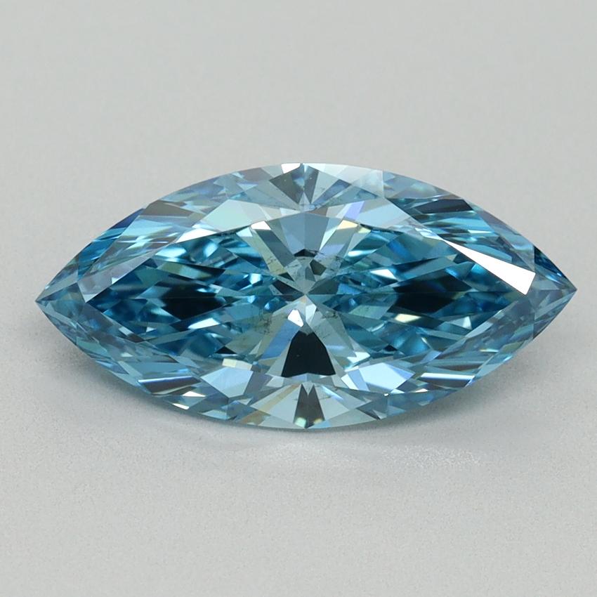 2.27 Ct. Fancy Vivid Blue Marquise Lab Grown Diamond