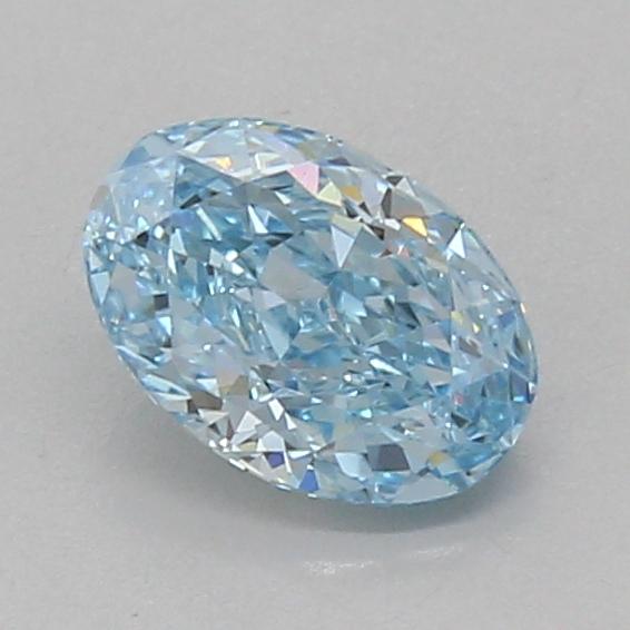 1.02 Ct. Fancy Vivid Blue Oval Lab Grown Diamond