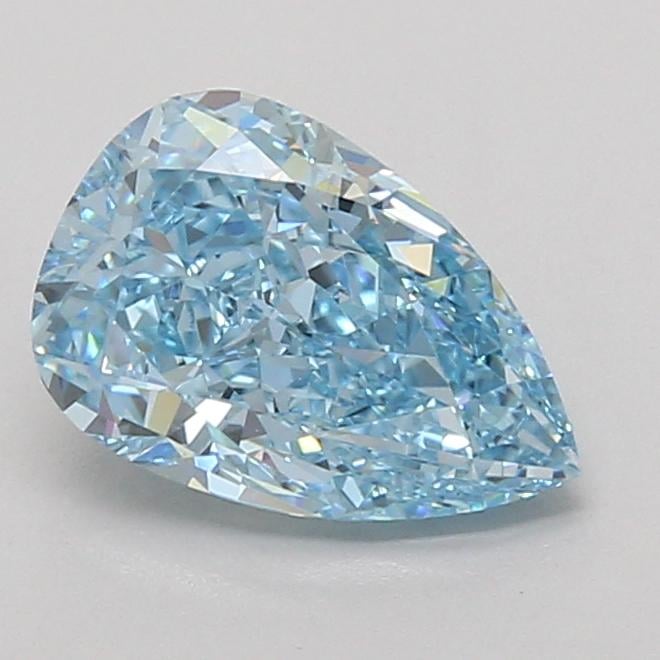 2.06 Ct. Fancy Vivid Blue Pear Lab Grown Diamond