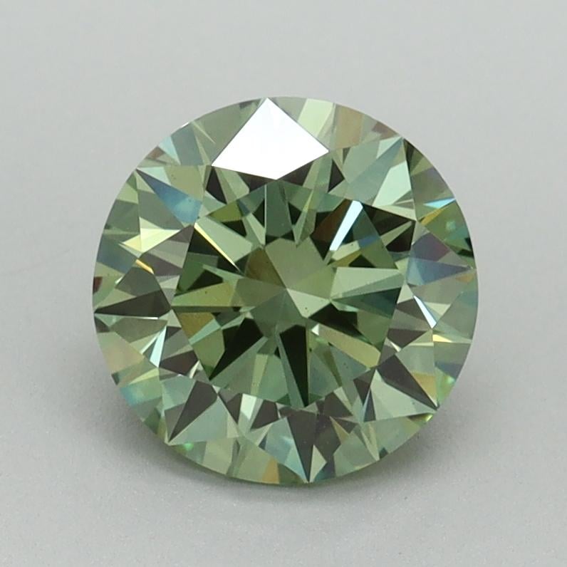 1.40 Ct. Fancy Vivid Pacific Green Round Lab Grown Diamond