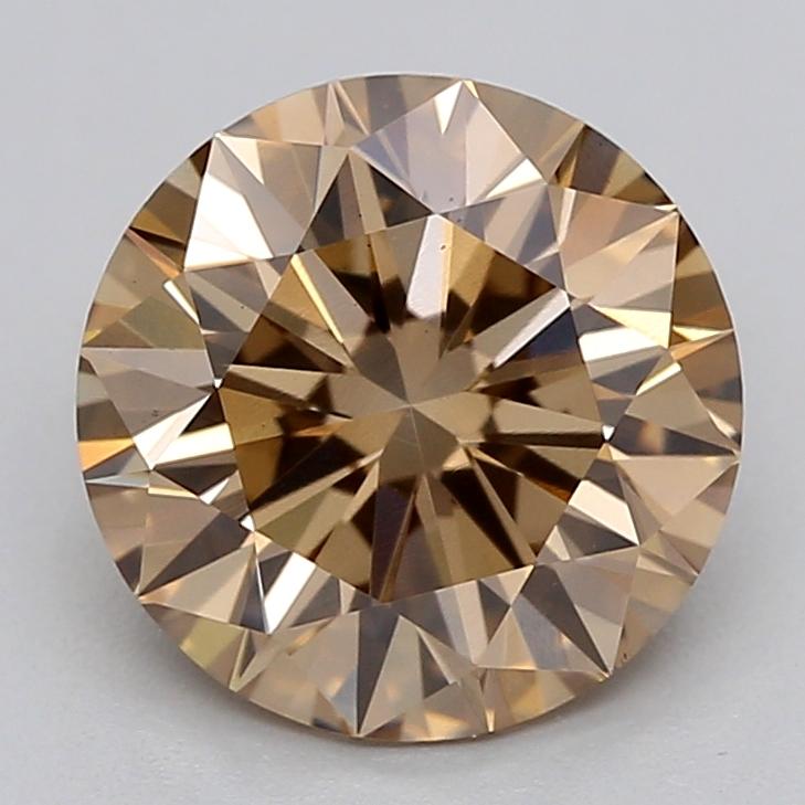 1.45 Ct. Light  Brown Round Lab Grown Diamond