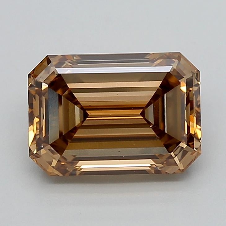 3.49 Ct. Fancy Light  Brown Emerald Lab Grown Diamond