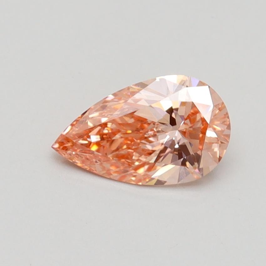 0.66 Ct. Fancy Intense Pink Pear Lab Grown Diamond
