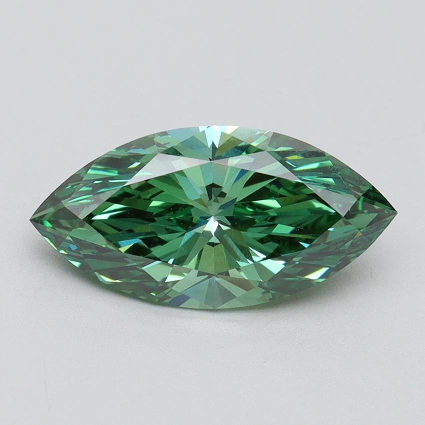 2.03 Ct. Fancy Vivid Green Marquise Lab Grown Diamond