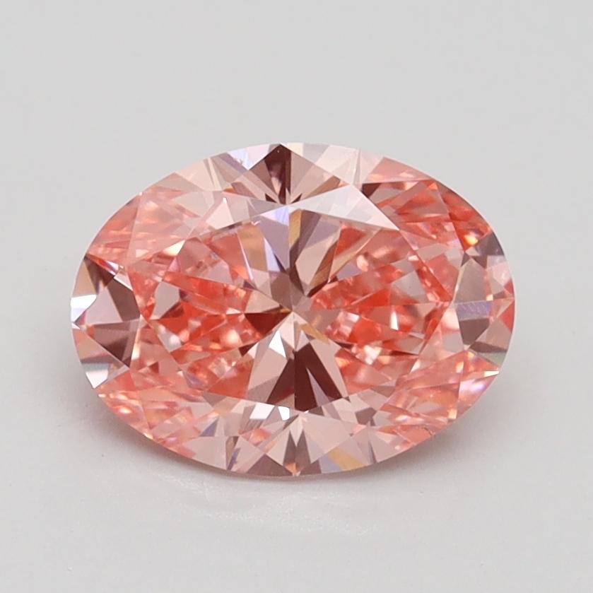 1.30 Ct. Fancy Vivid Pink Oval Lab Grown Diamond