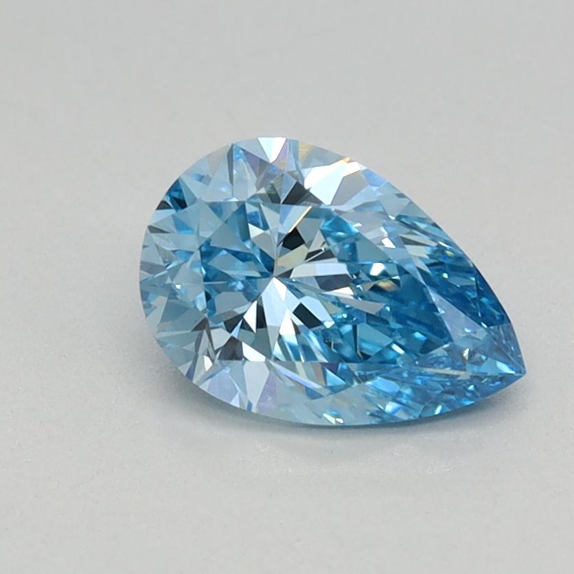 0.59 Ct. Fancy Vivid Blue Pear Lab Grown Diamond