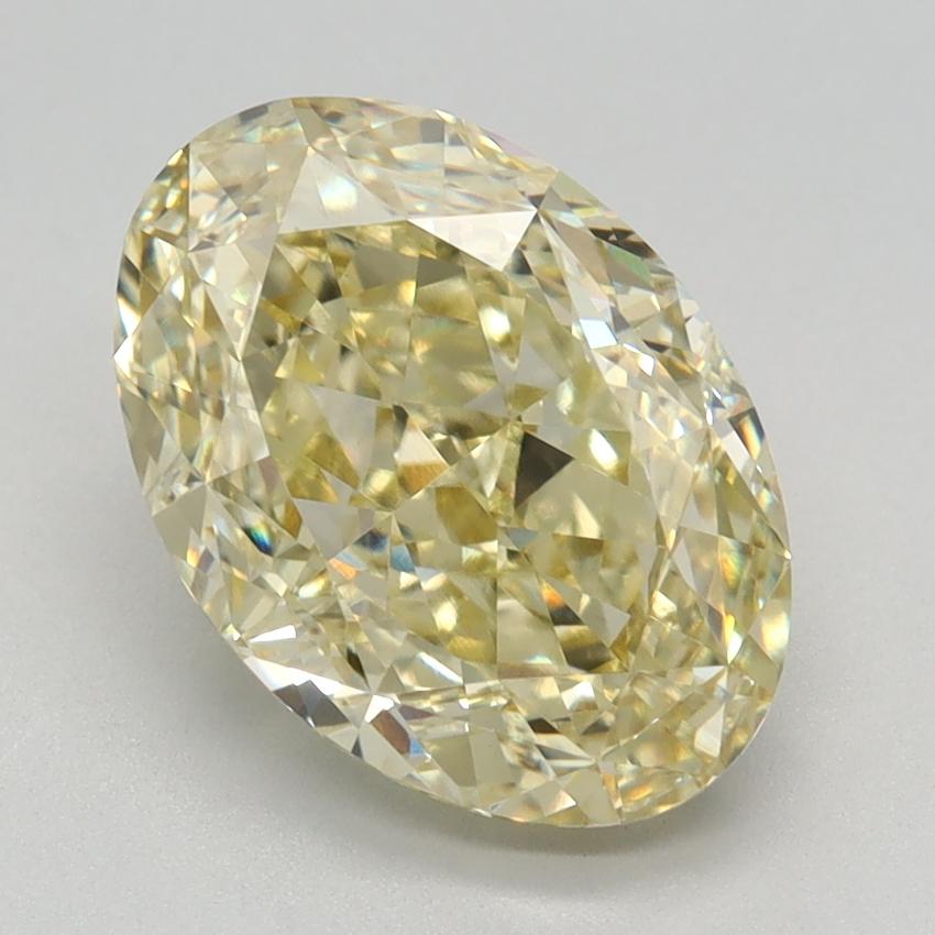3.07 Ct. Fancy Intense Yellow Oval Lab Grown Diamond