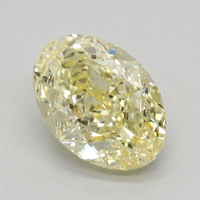 0.71 Ct. Fancy Intense Yellow Oval Lab Grown Diamond