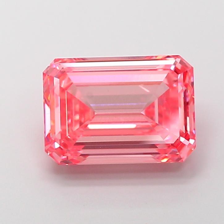 5.11 Ct. Fancy Vivid Pink Emerald Lab Grown Diamond