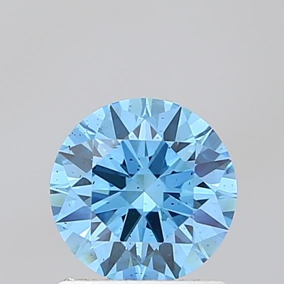 1.08 Ct. Fancy Vivid Blue Round Lab Grown Diamond
