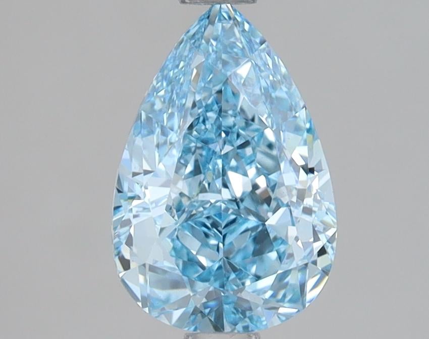 1.56 Ct. Fancy Vivid Blue Pear Lab Grown Diamond