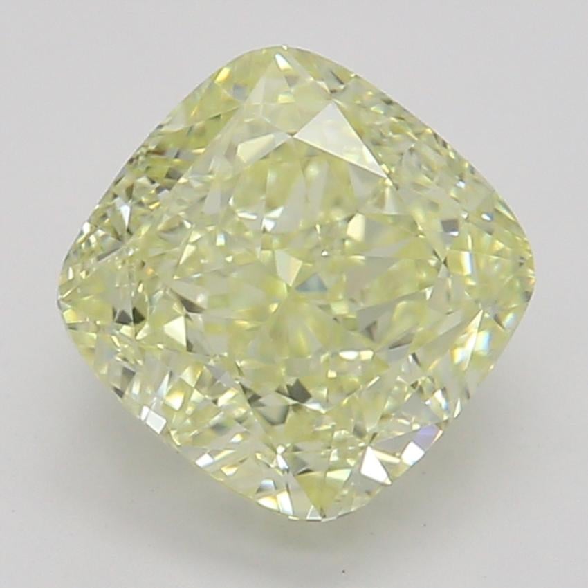 1.08 Ct. Fancy Light Yellow Cushion Diamond