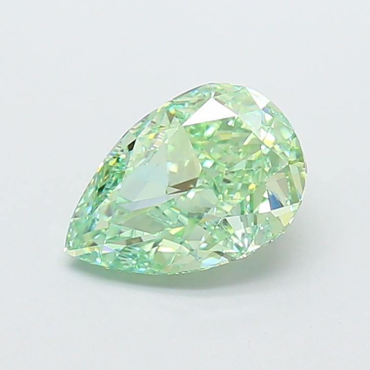 2.31 Ct. Fancy Vivid  Green Pear Lab Grown Diamond