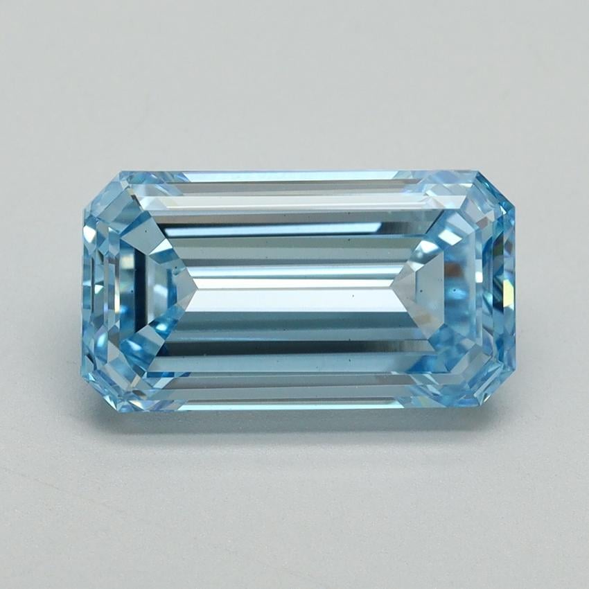 3.50 Ct. Fancy Intense Blue Emerald Lab Grown Diamond