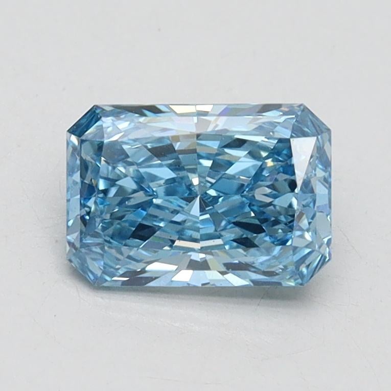 0.90 Ct. Fancy Vivid Blue Radiant Lab Grown Diamond