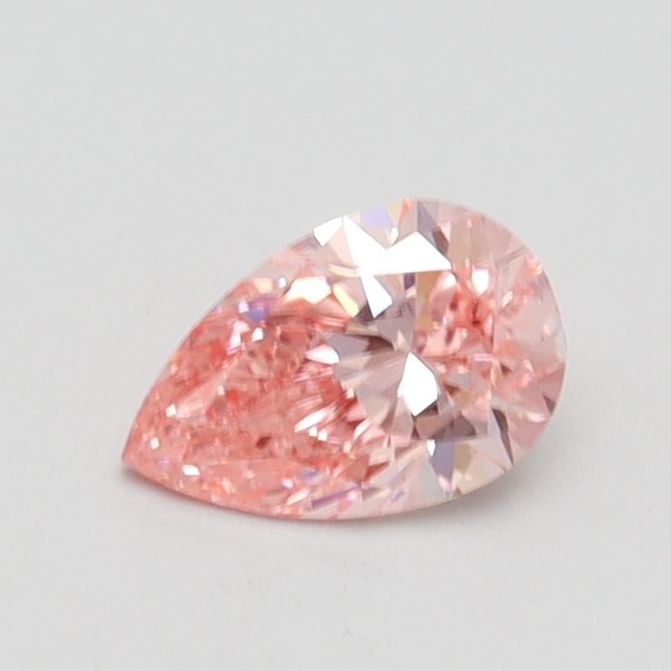 0.52 Ct. Fancy Intense Pink Pear Lab Grown Diamond