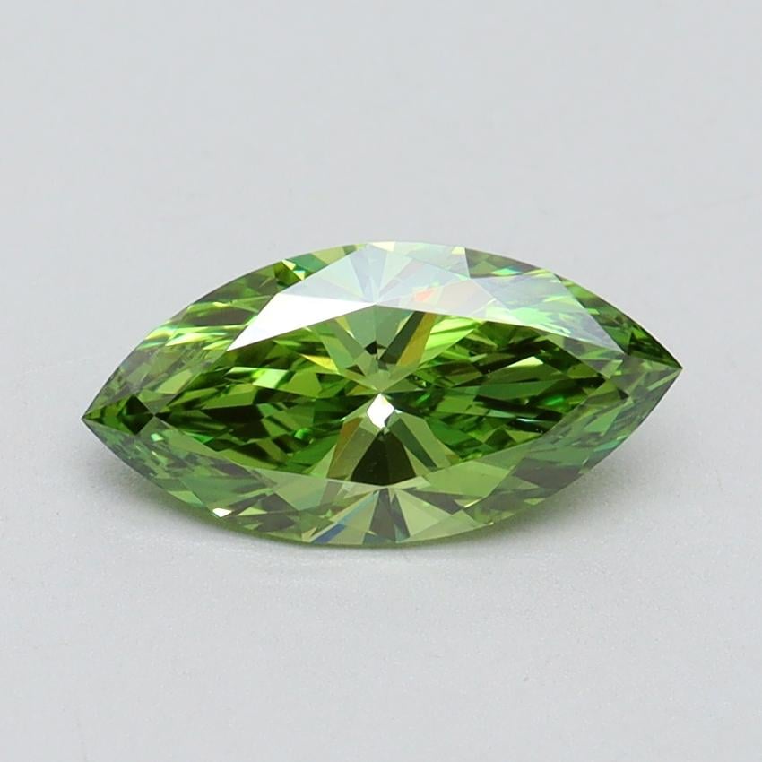 1.00 Ct. Fancy Vivid Green Marquise Lab Grown Diamond