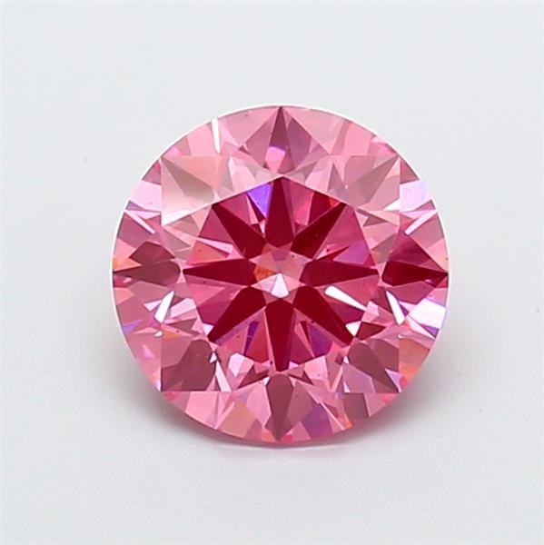 2.09 Ct. Fancy Vivid Pink Round Lab Grown Diamond