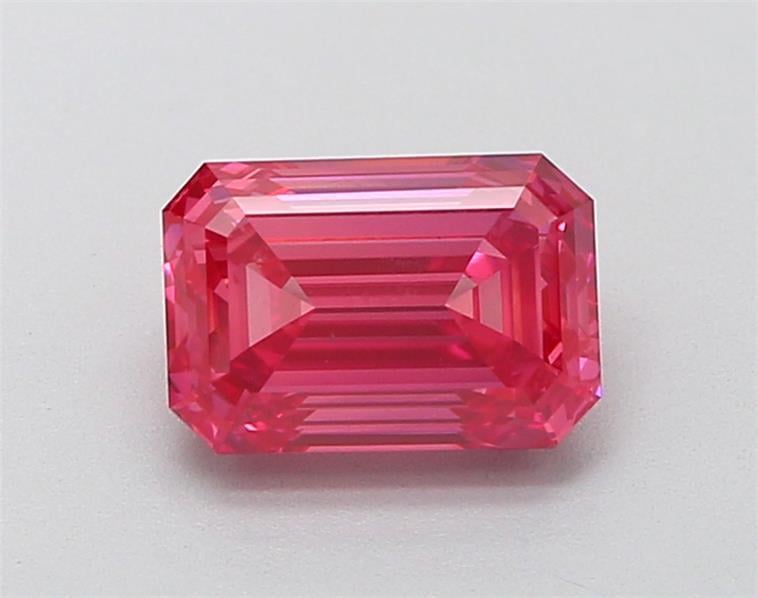 1.62 Ct. Fancy Vivid  Pink Emerald Lab Grown Diamond