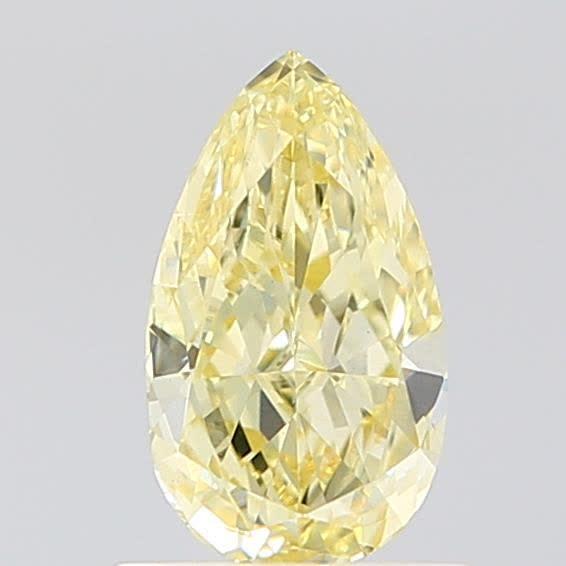0.81 Ct. Light Yellow Pear Lab Grown Diamond