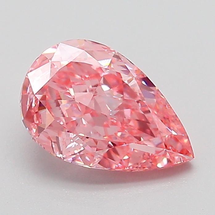 1.31 Ct. Fancy Vivid  Pink Pear Lab Grown Diamond