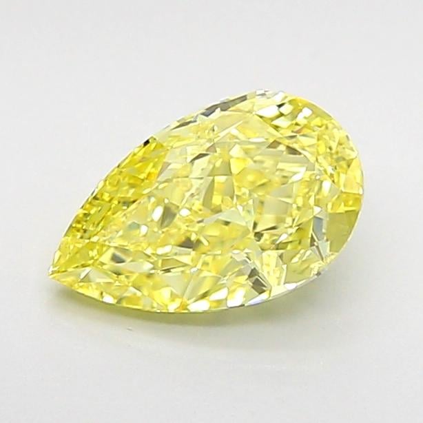 1.00 Ct. Fancy Intense  Yellow Pear Lab Grown Diamond