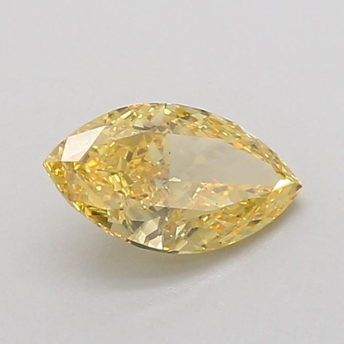 1.02 Ct. Fancy Vivid Yellow Marquise Lab Grown Diamond