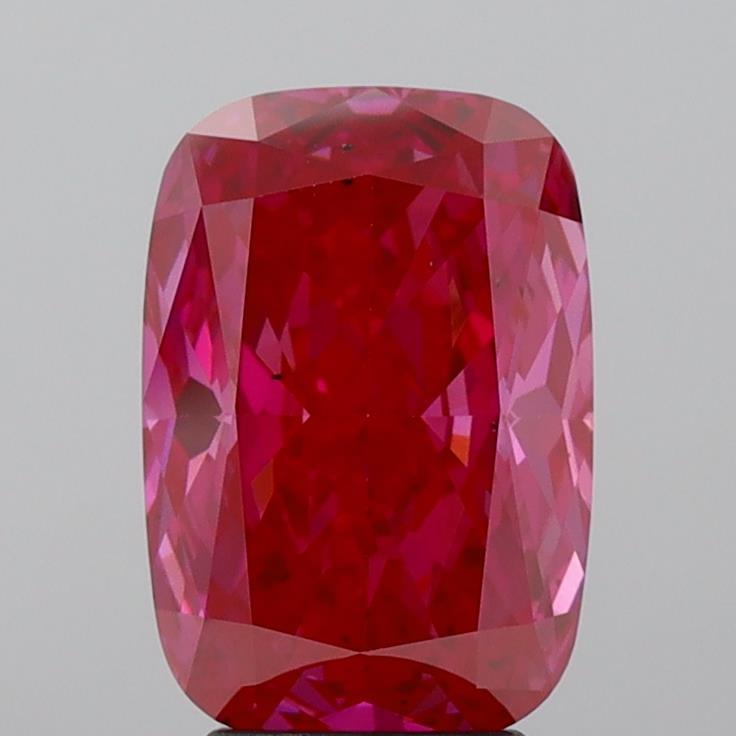 3.11 Ct. Fancy Vivid Pink Cushion Lab Grown Diamond