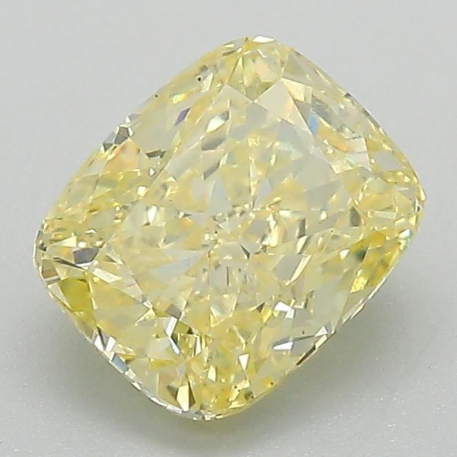 1.68 Ct. Fancy Intense Yellow Cushion Lab Grown Diamond