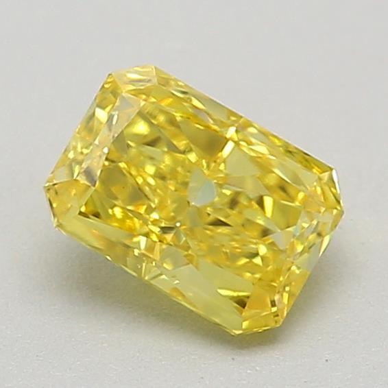 0.44 Ct. Fancy Vivid Yellow Radiant Lab Grown Diamond