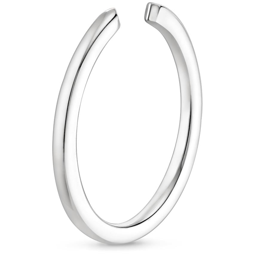 18K White Gold Liv Wedding Open Ring, large side view